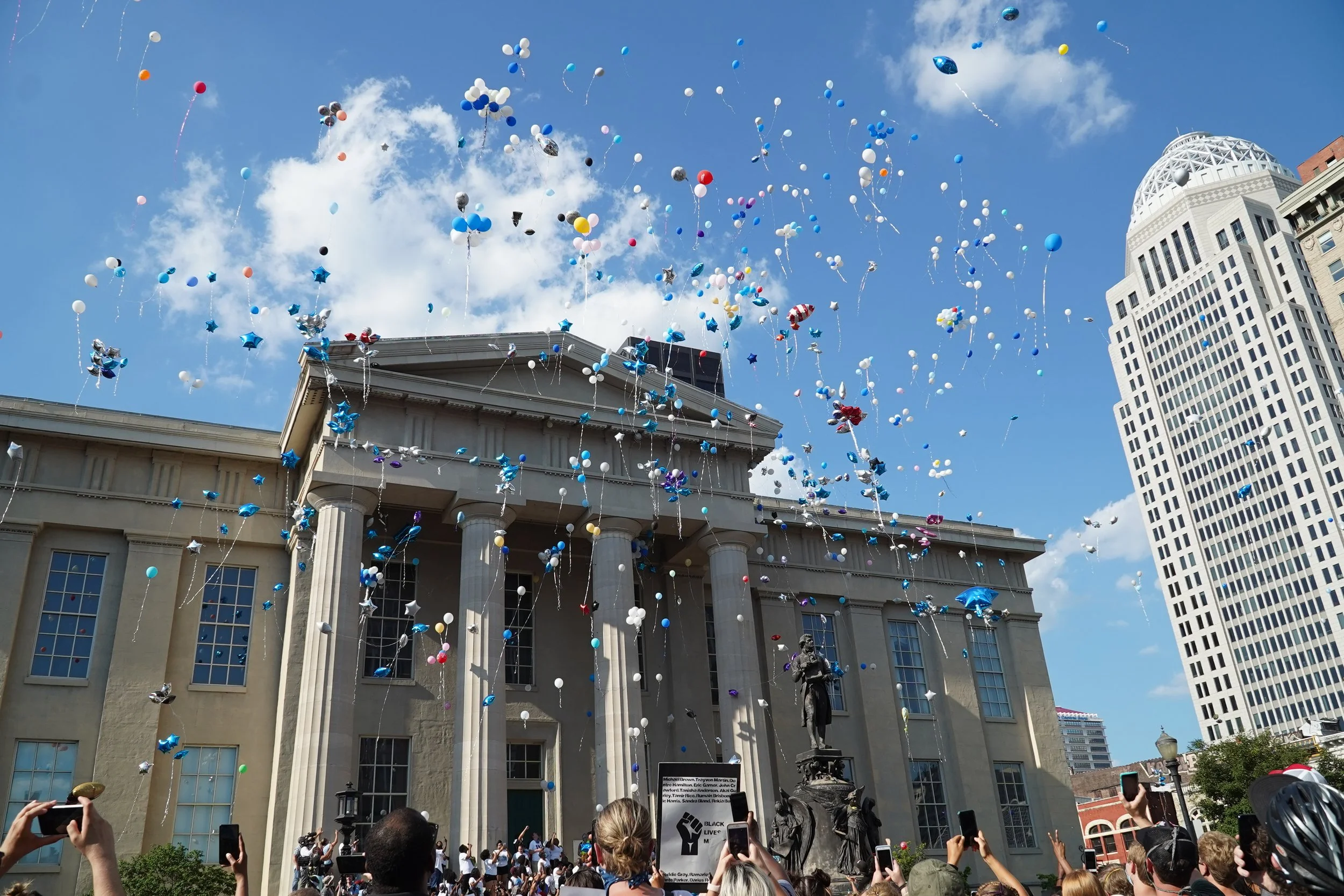 Breonna Taylor Balloon Release in Louisville, Ky June 2020