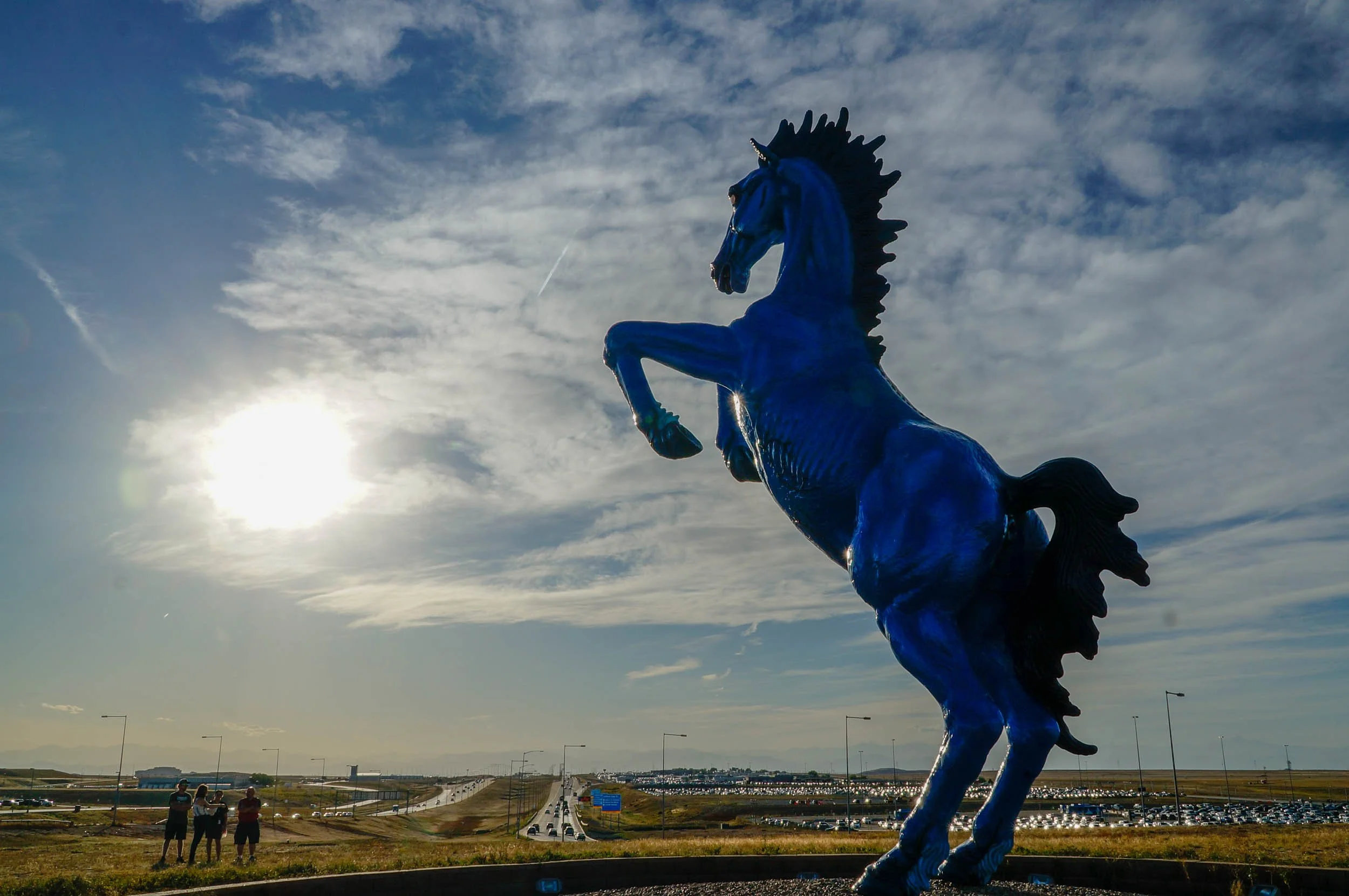 Mustang at the Denver International Airport