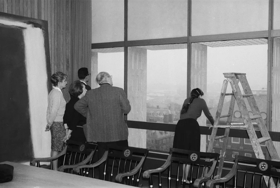 Rothko with Fogg Museum conservators