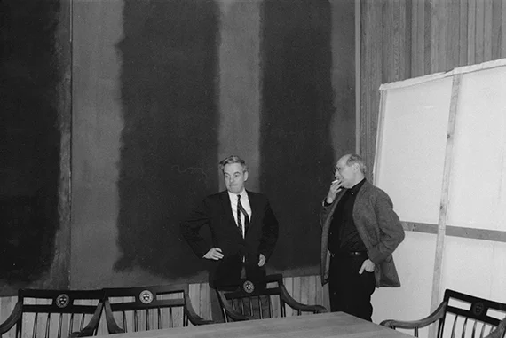 Mark Rothko and Fogg Art Museum Director John Coolidge