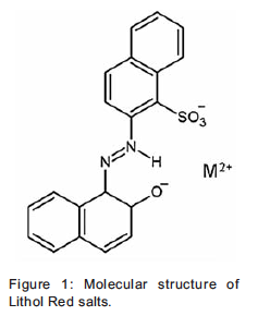 Molecular structure of "the fugitive" pigment