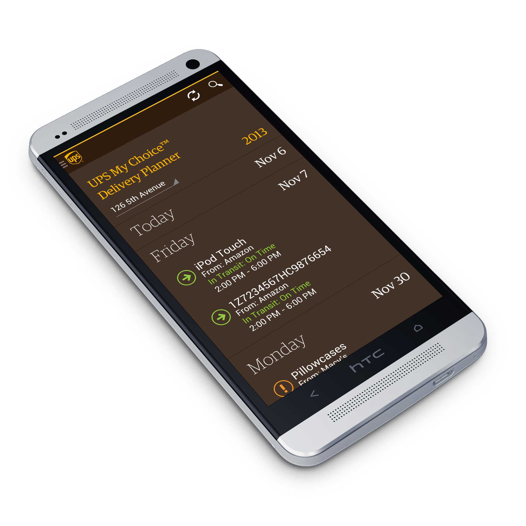 Android - UPS My Choice™ Delivery Planner