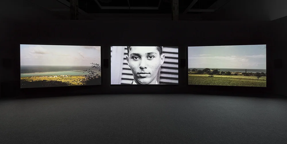 In Winter 2015, The Power Plant presented The Unfinished Conversation , an exhibition which took as its point of departure the work of cultural theorist Stuart Hall, who devoted his life to studying the interweaving threads of culture, power, politics and history. Featuring the work of artists Terry Adkins, John Akomfrah, Sven Augustijnen, Steve McQueen, Shelagh Keeley, and Zineb Sedira, the exhibition invites viewers to consider how meaning is constructed; how it is systematically distorted by audience reception; and how it can be detached and drained of its original intent to produce specific or slanted narratives. This exhibition was previously on view at Museu Coleção Berardo, Lisbon, Portugal from 21 September - 31 December 2016.