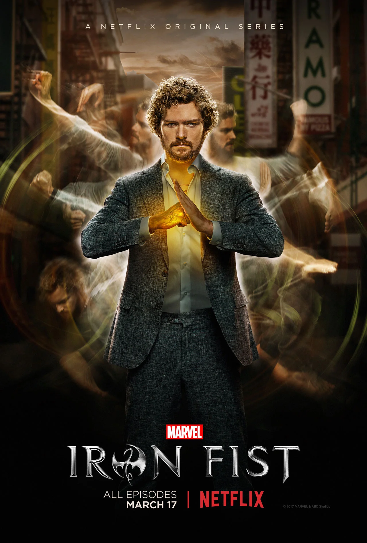   Iron Fist   Netflix  2017  Directed by  Various   Production Design - &nbsp; Loren Weeks  Art Direction -&nbsp; Toni Barton  Sec Decoration -&nbsp; Stephanie Bowen  Property Master -&nbsp; Peter Gelfman  