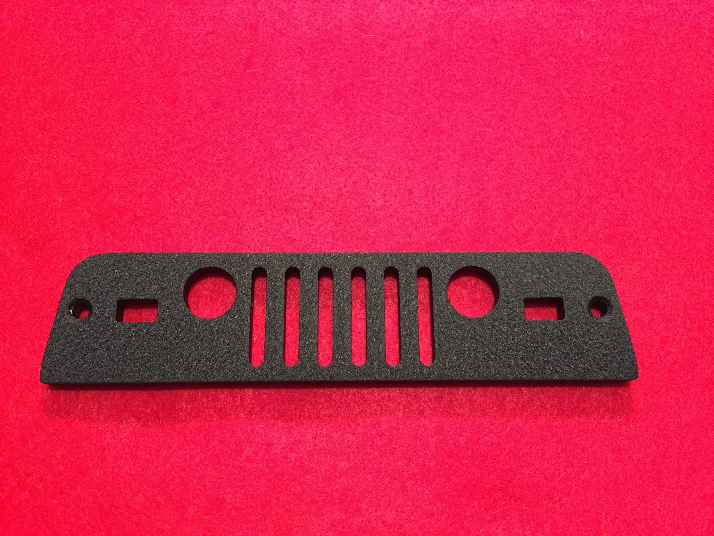 BLACK TJ (1997-2006) JEEP GRILL THIRD BRAKE GUARD SHOWN ABOVE. BRAND NEW DESIGN FOR 2017.