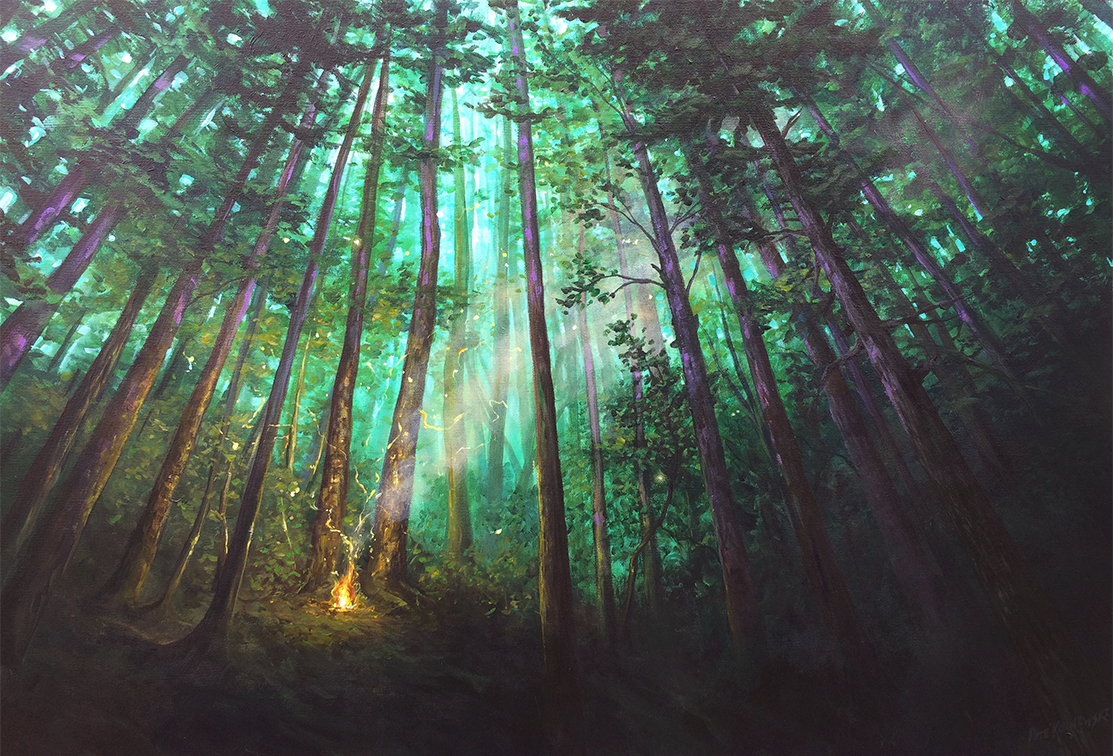 "The Night is Arriving" 2018, sold