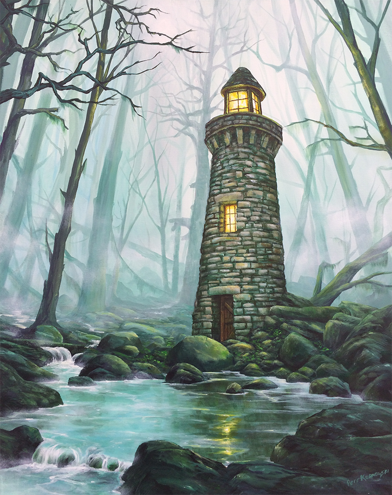 "Tower of Light" 24x30 2018, available