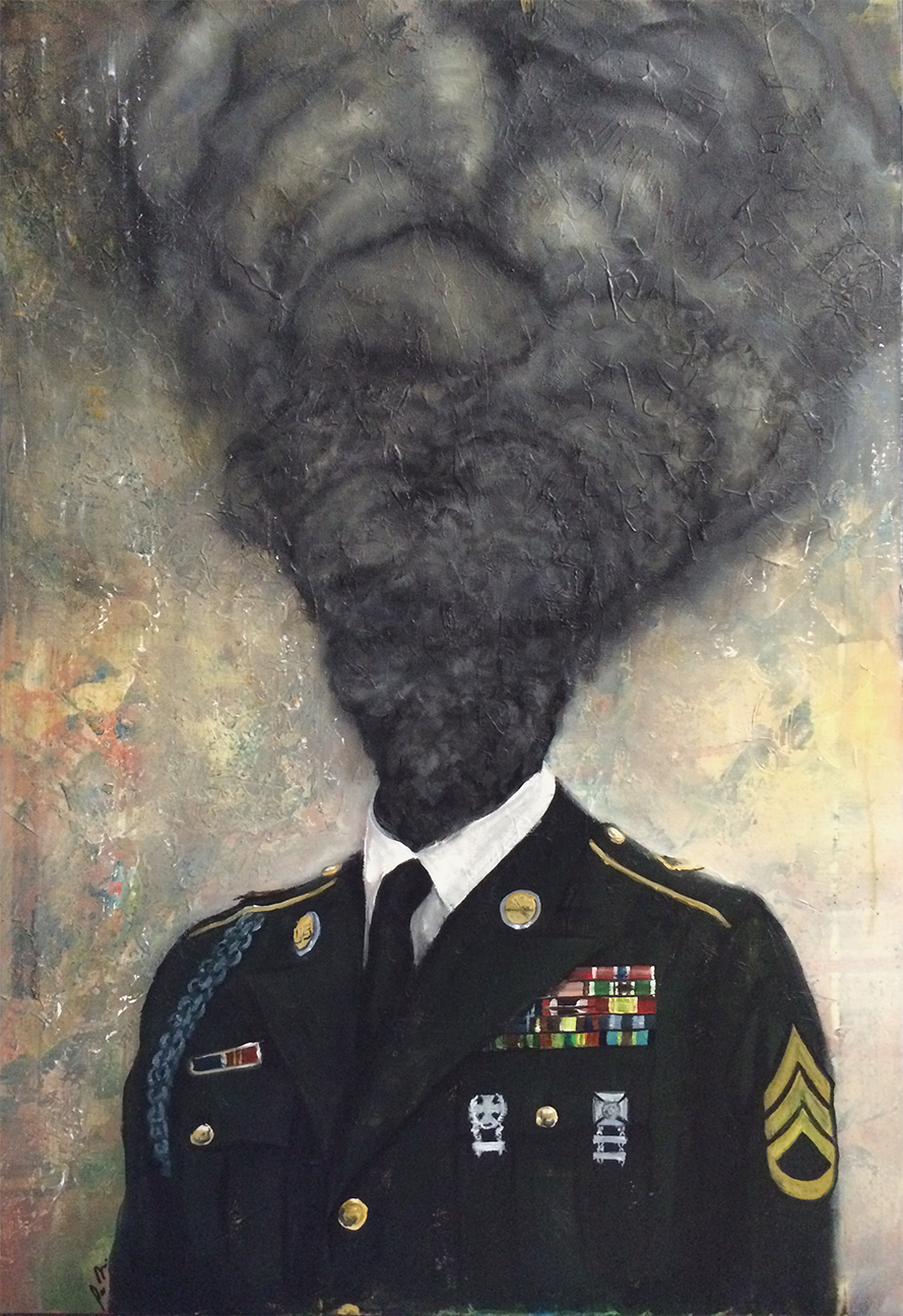 "Smoking Sergeant" 24x36 2017, sold