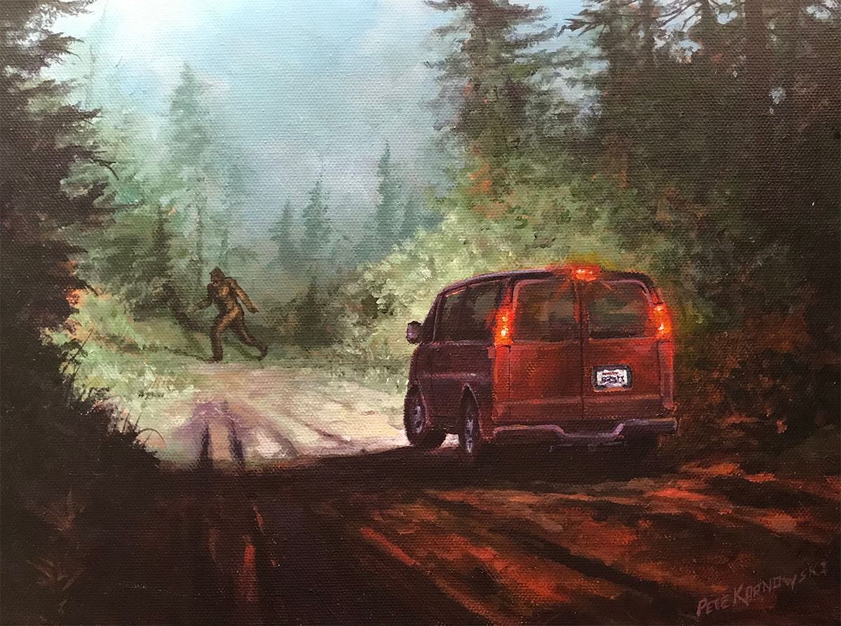 "Their Paths Meet" 9x12 2019, sold