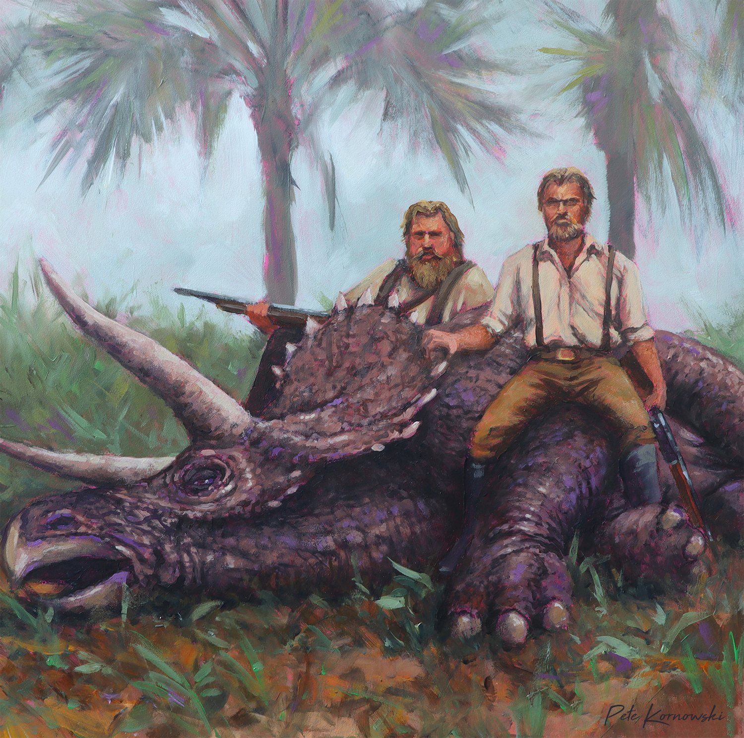 "Prehistoric Hunters" 12x12 2025