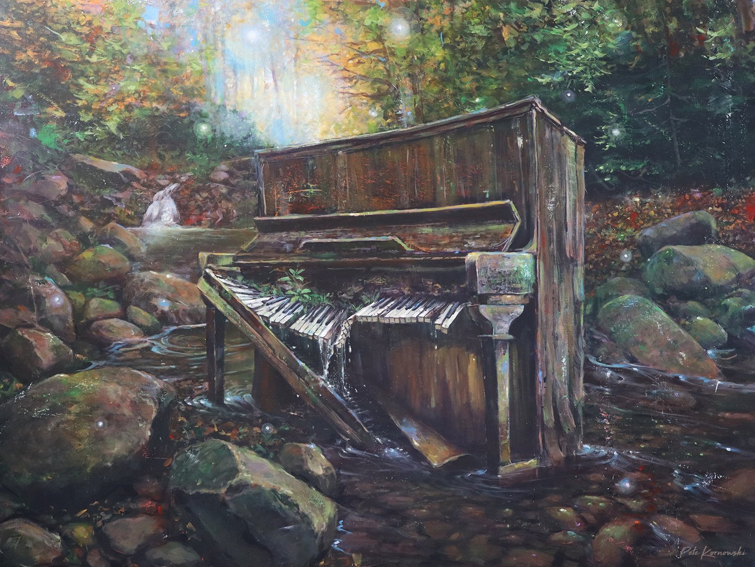 "Echoes in the Current" 36x48 2025, SOLD