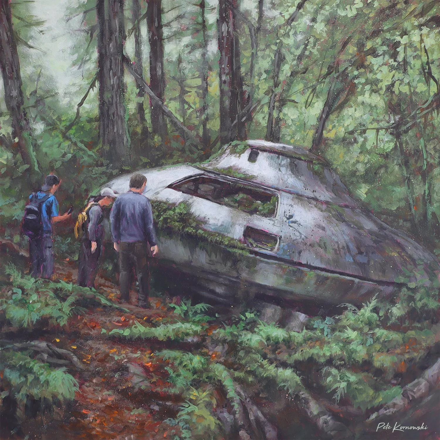 "The Crashed Craft" 12x12 2025