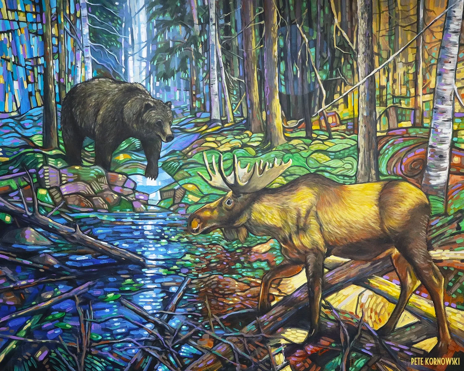 "Northwoods Playground" 48x60 2025, sold