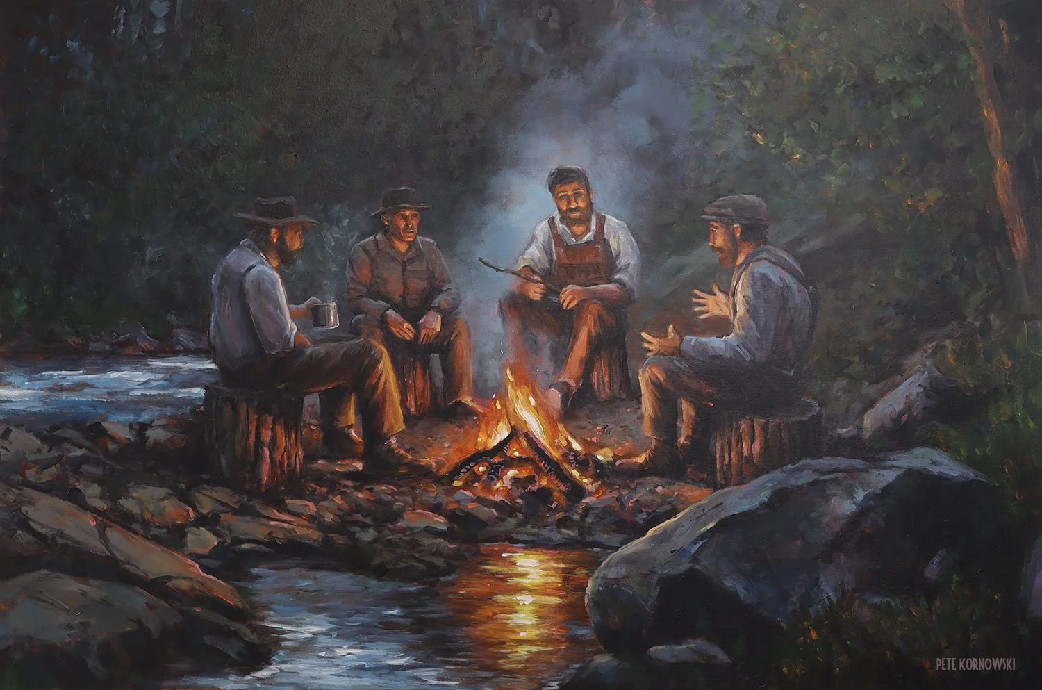 "Campfire Stories" 24x36 2026