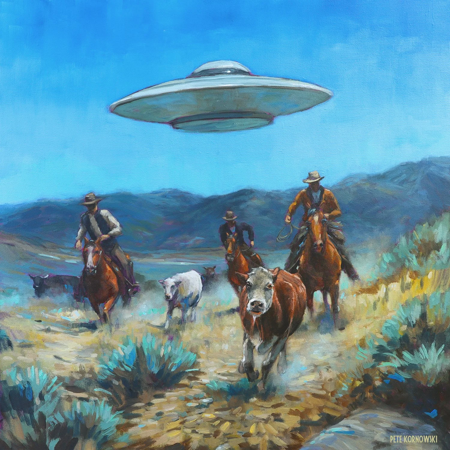 "Rancher's Encounter" 24x24 2026