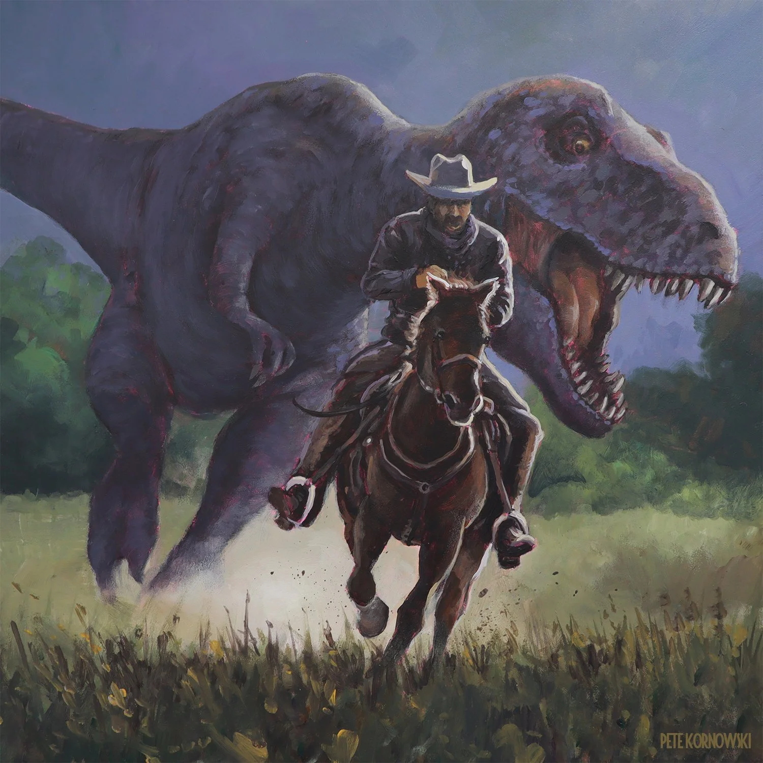 "Ride Like Hell" 12x12 2026, sold
