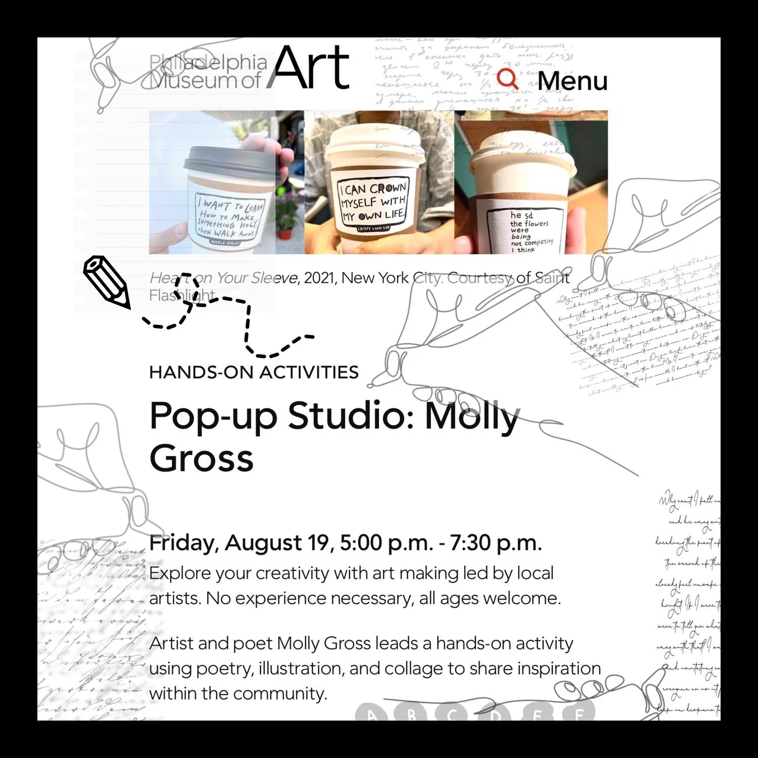 Workshop at the Philadelphia Museum of Art