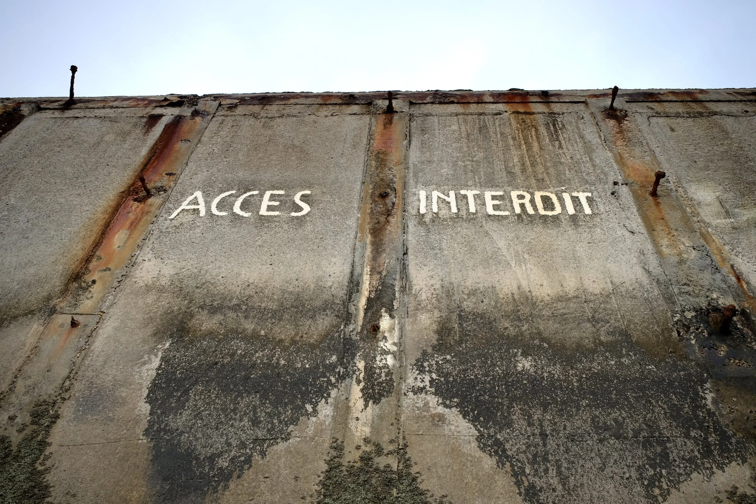 Access Forbidden  Mulberry Harbor Gold Beach Normandy
