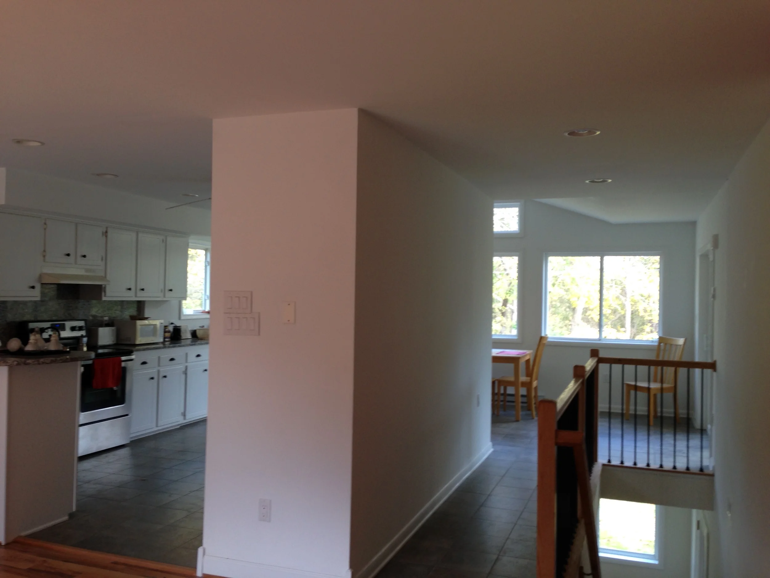   You'd never know now that this was a split-foyer.   