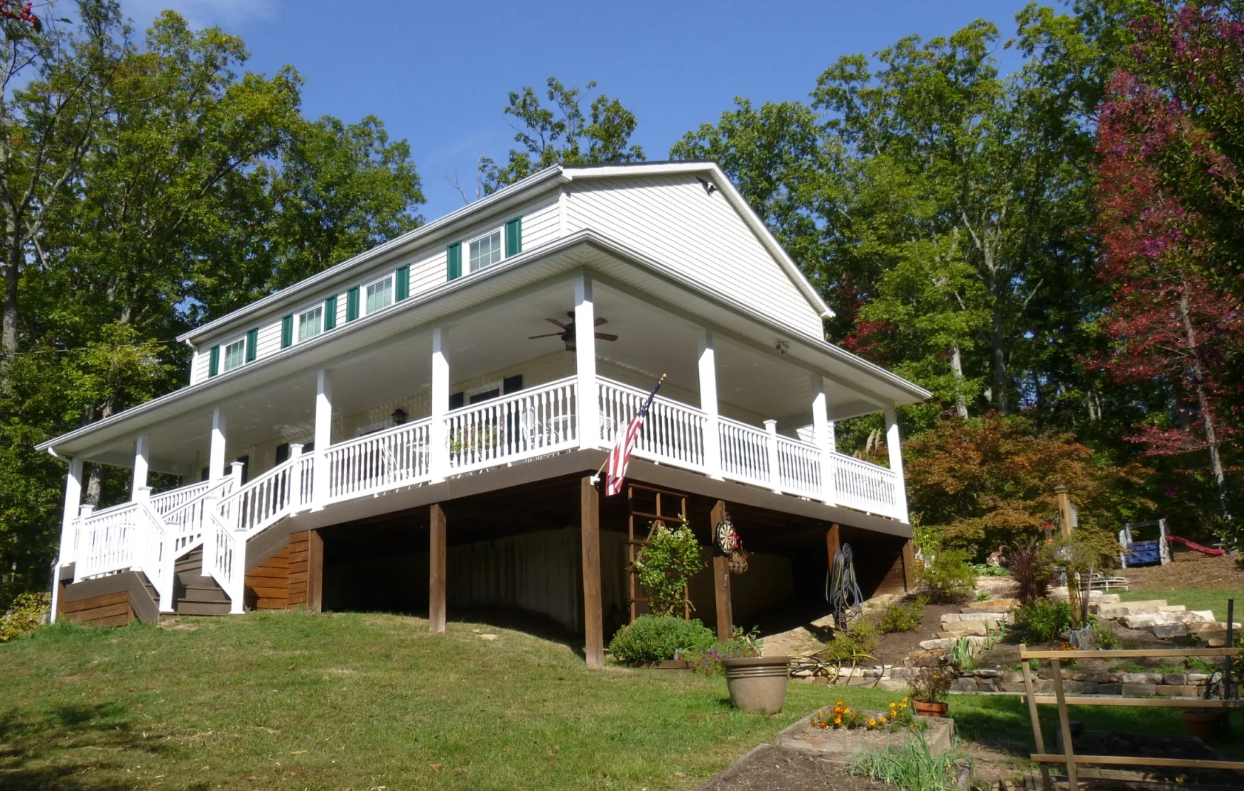 Wrap-around porch addition in Hedgesville