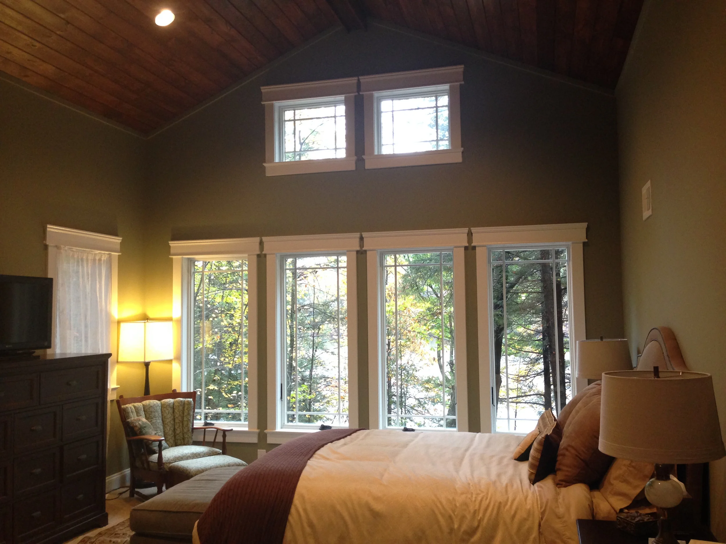 Lakefront addition to 1930's stone cottage — Fine Line Home Design LLC