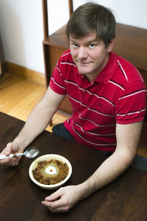 D. Ray Pauwels enjoying his chili. 