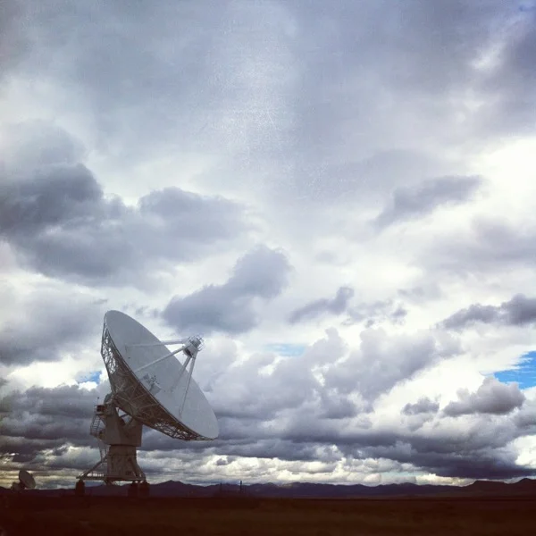 One of 27 antennas at The Very Large Array.