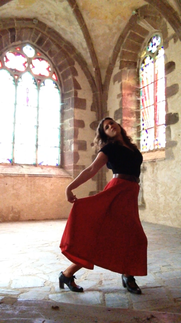 Dancing in the sanctuary.