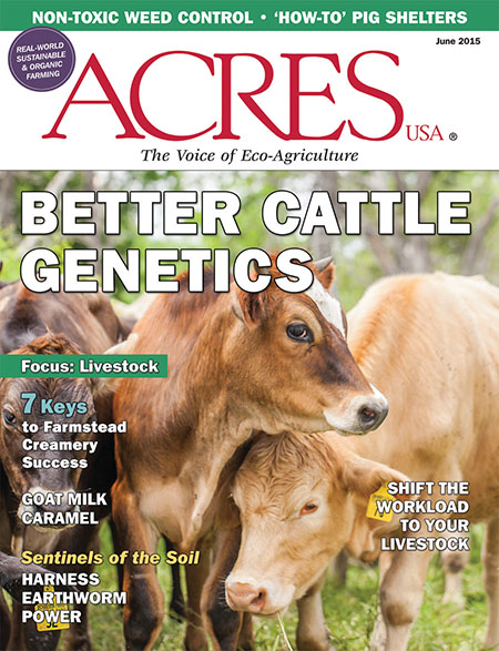 Acres USA cover for June 2015