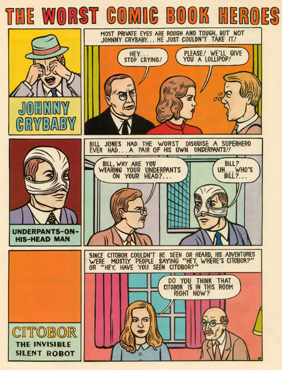"The Worst Comic Book Heroes That Never Existed" Nickelodeon Magazine , 1998