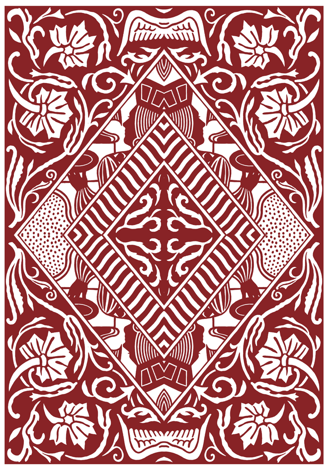  ​"Knave"&nbsp;from the ​Robert Coover Story Playing Cards included with&nbsp; A Child Again , 2006 