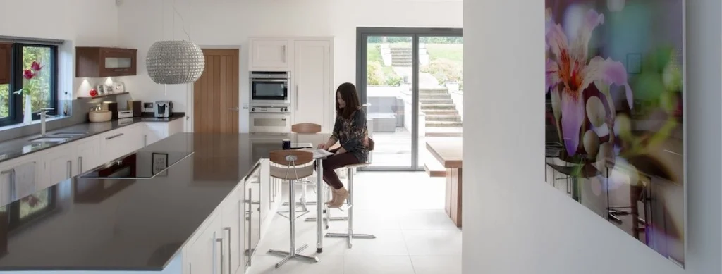 Printed picture glass infrared heating panel