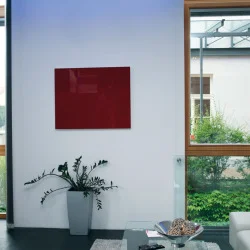 Coloured glass infrared heating panel