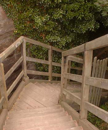  Wooden steps 