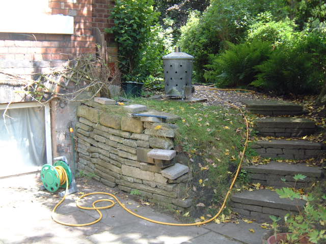  Stone step construction 