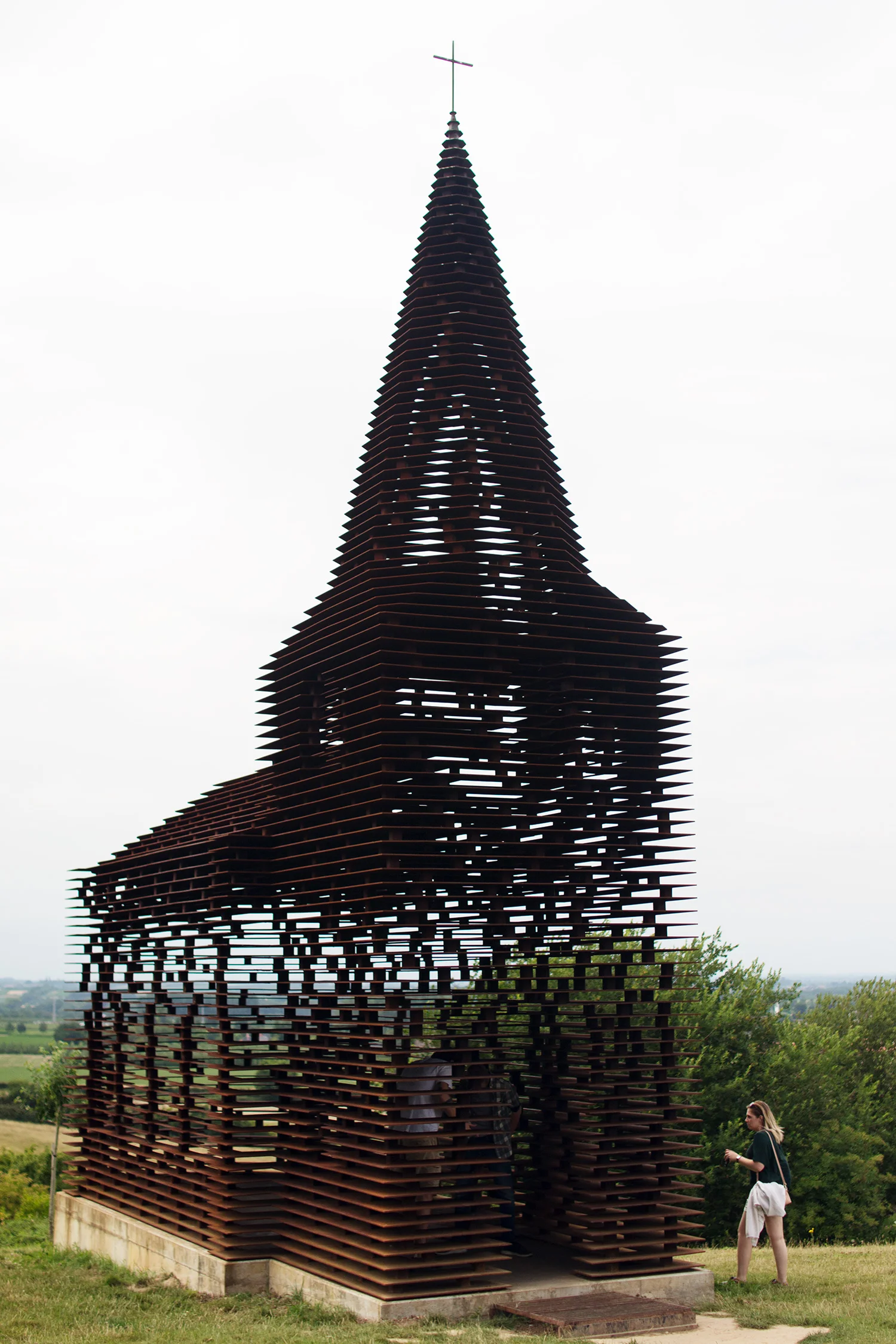 Exploring the 'Reading Between the Lines' construction by Gijs Van Vaerenbergh in Borgloon, Belgium