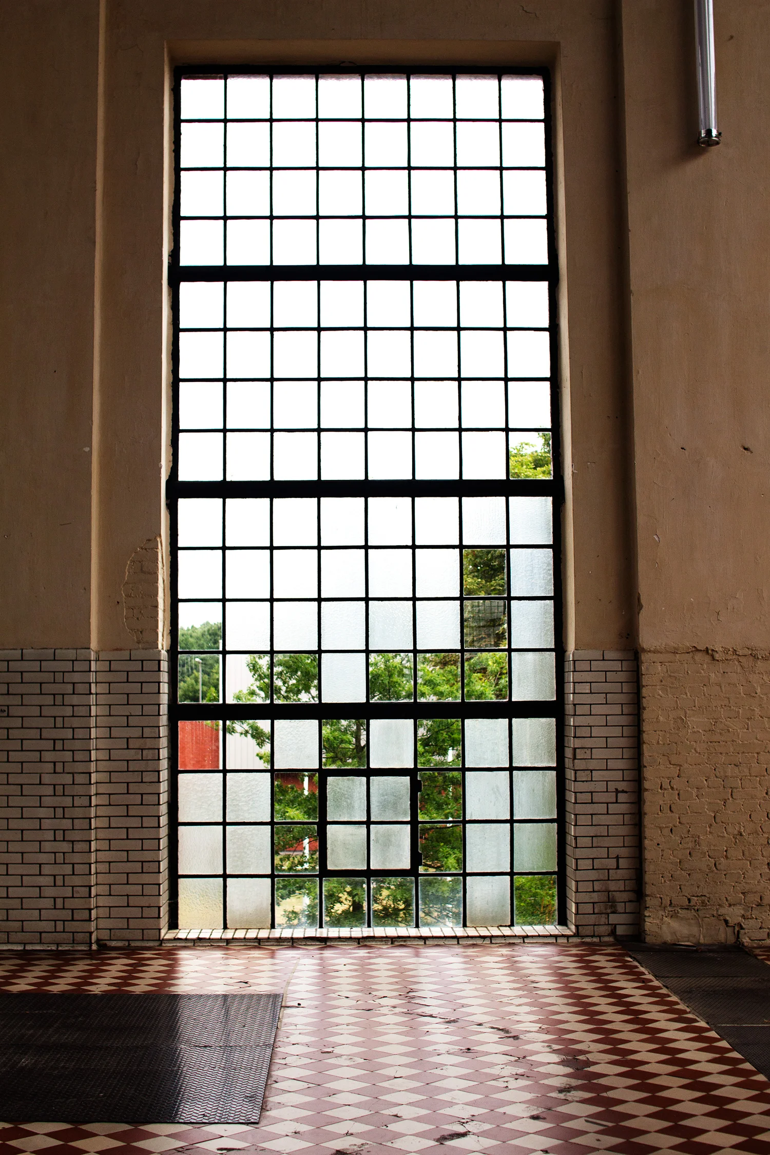 Large interesting window at C-mine, Genk