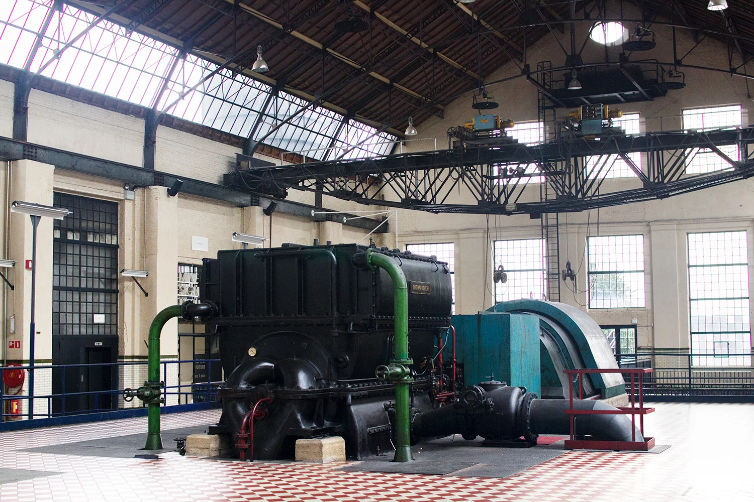 Large piece of machinery at C-mine exhibition, Genk