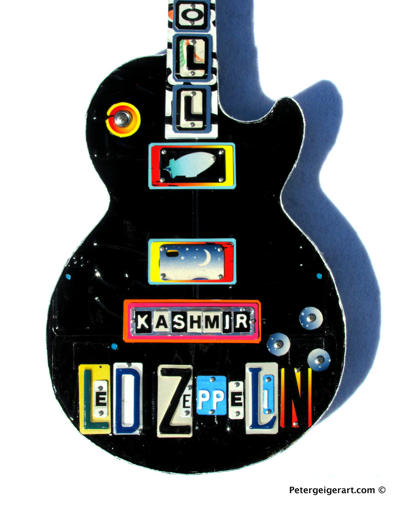 Led Zeppelin Rock And Roll Florida Aluminum Vanity License Plate