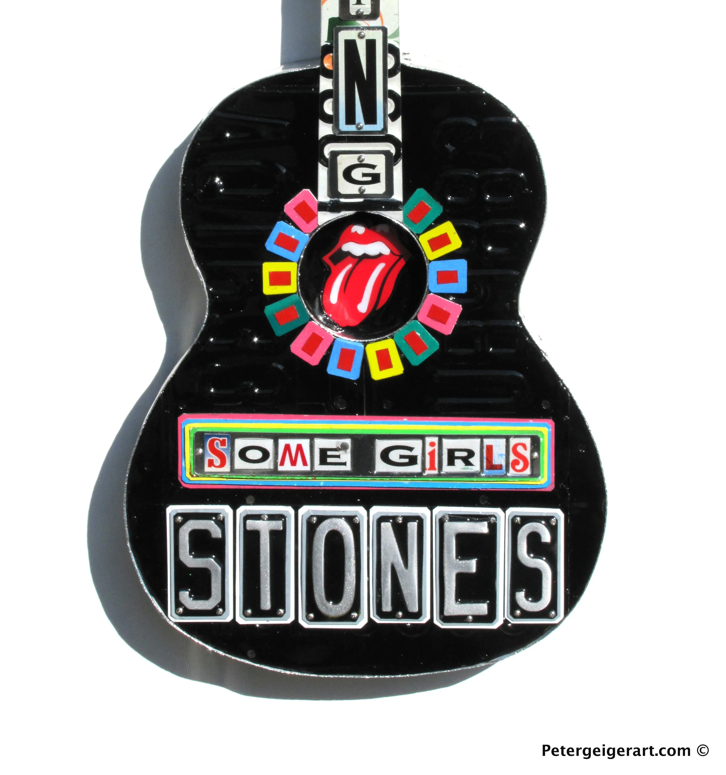 Rolling Stones License Plate Art