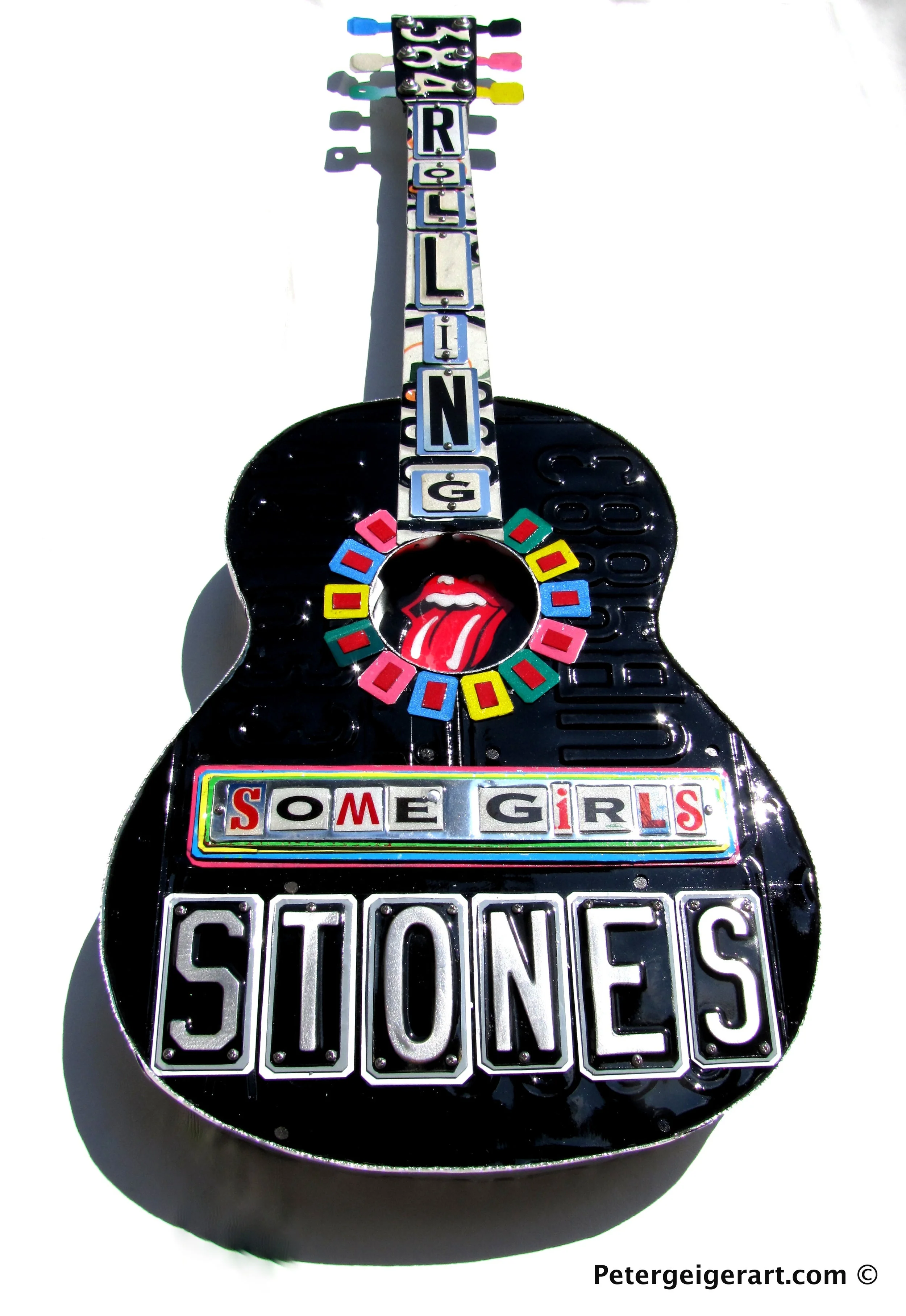 Rolling Stones License Plate Art