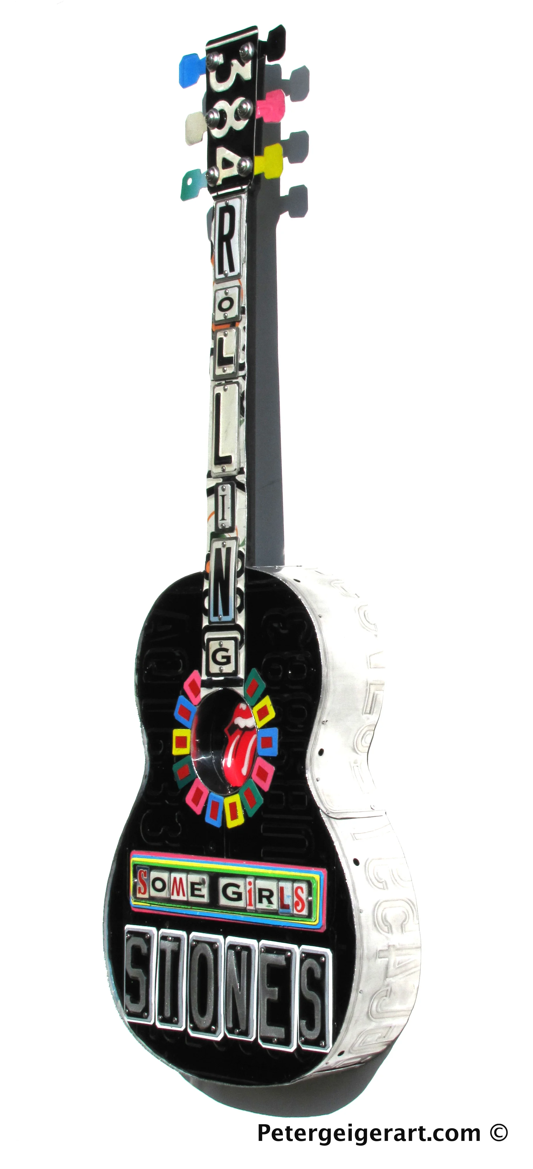 Rolling Stones License Plate Art