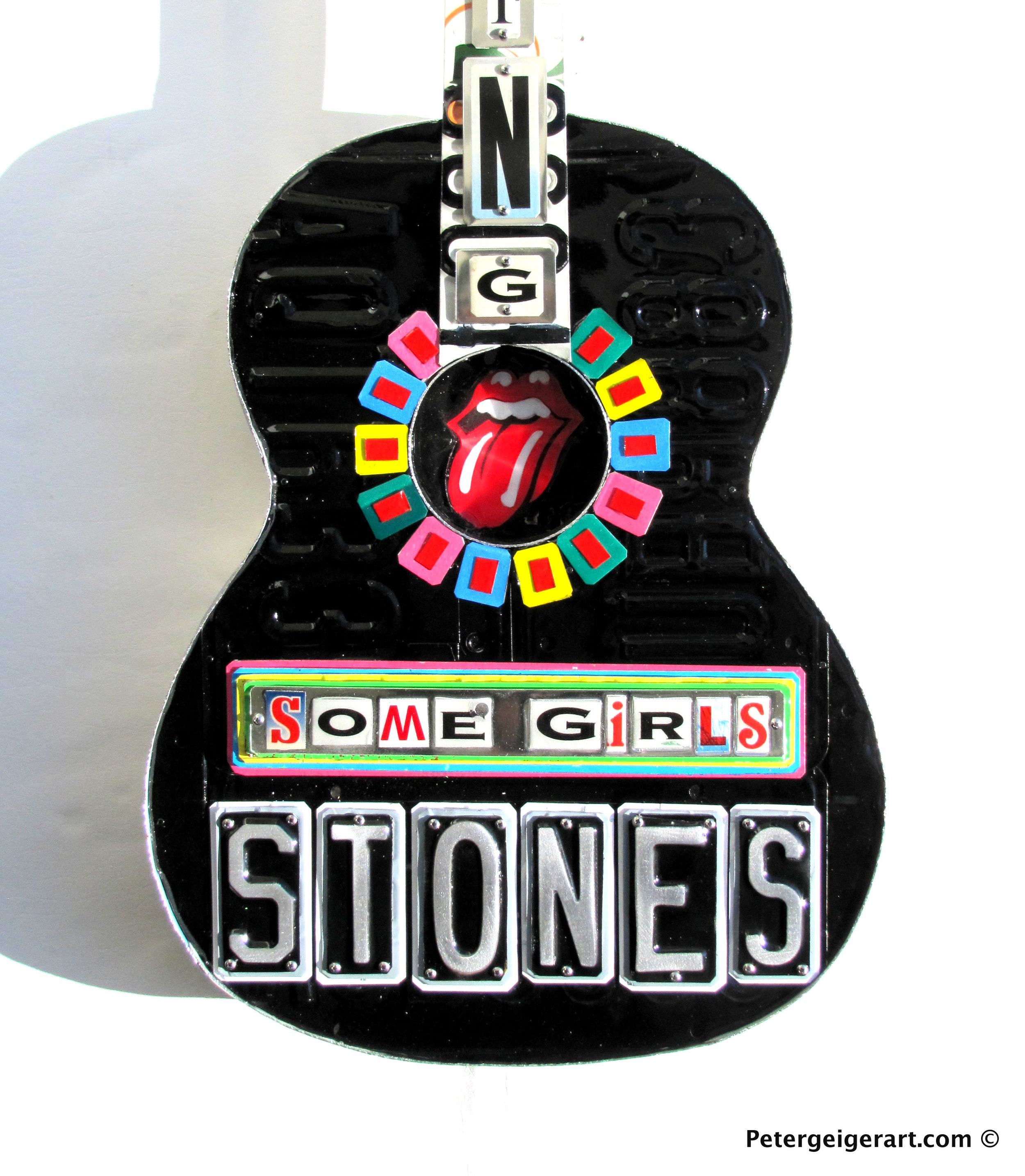 Rolling Stones License Plate Art