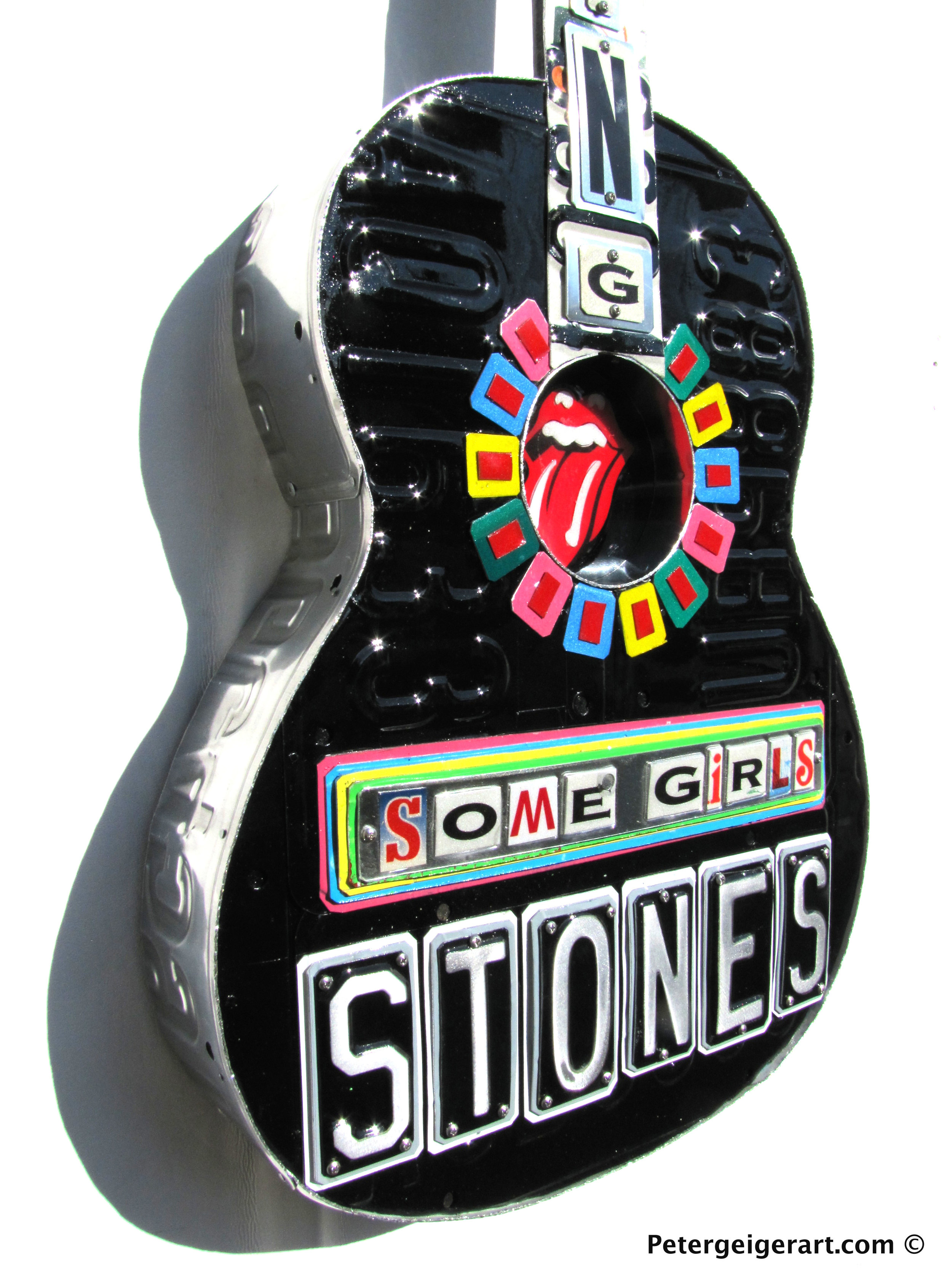 Rolling Stones License Plate Art