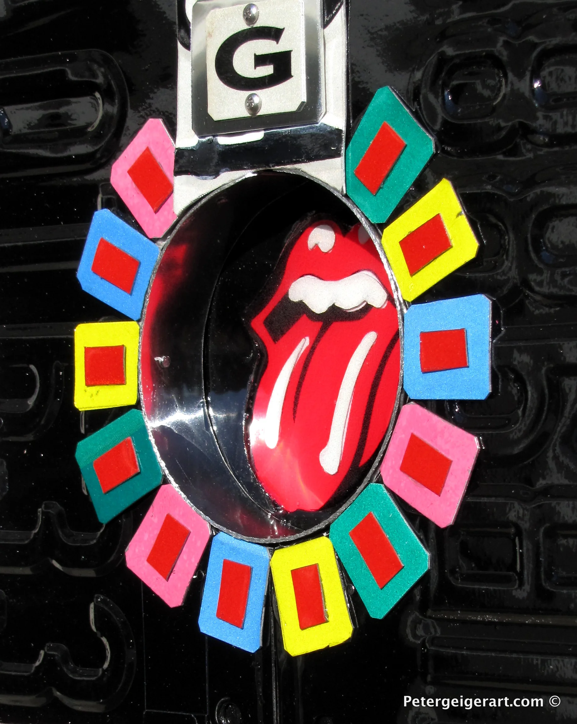 Rolling Stones License Plate Art