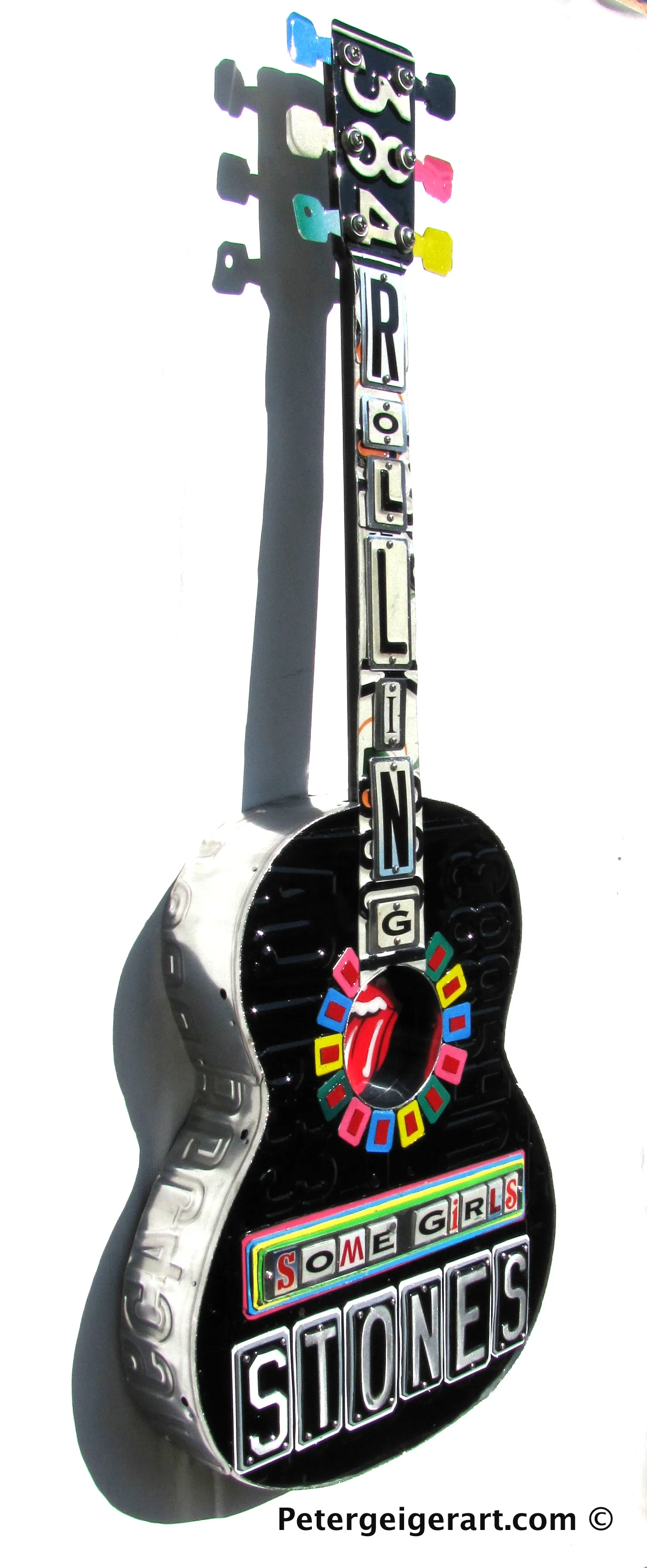 Rolling Stones License Plate Art