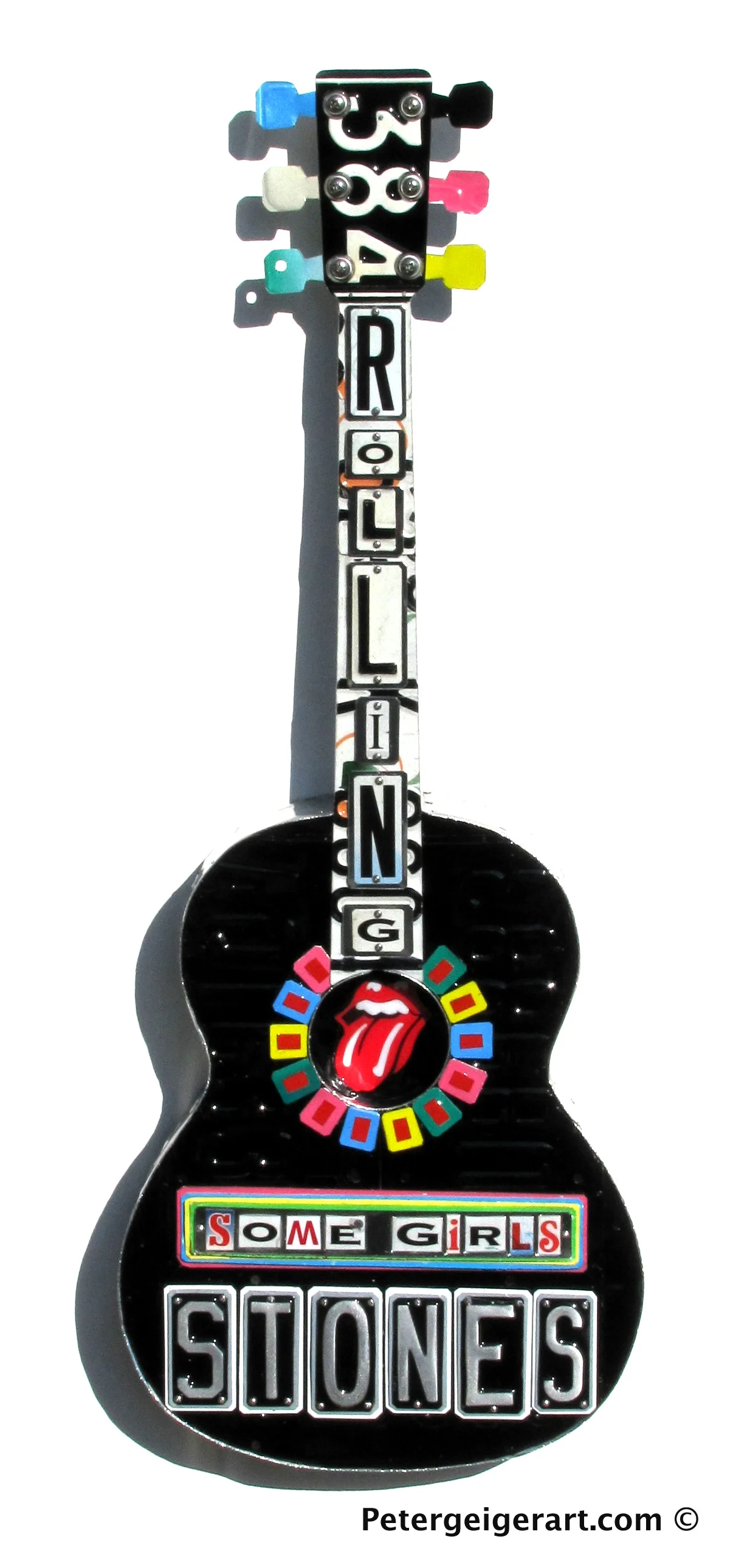 Rolling Stones License Plate Art