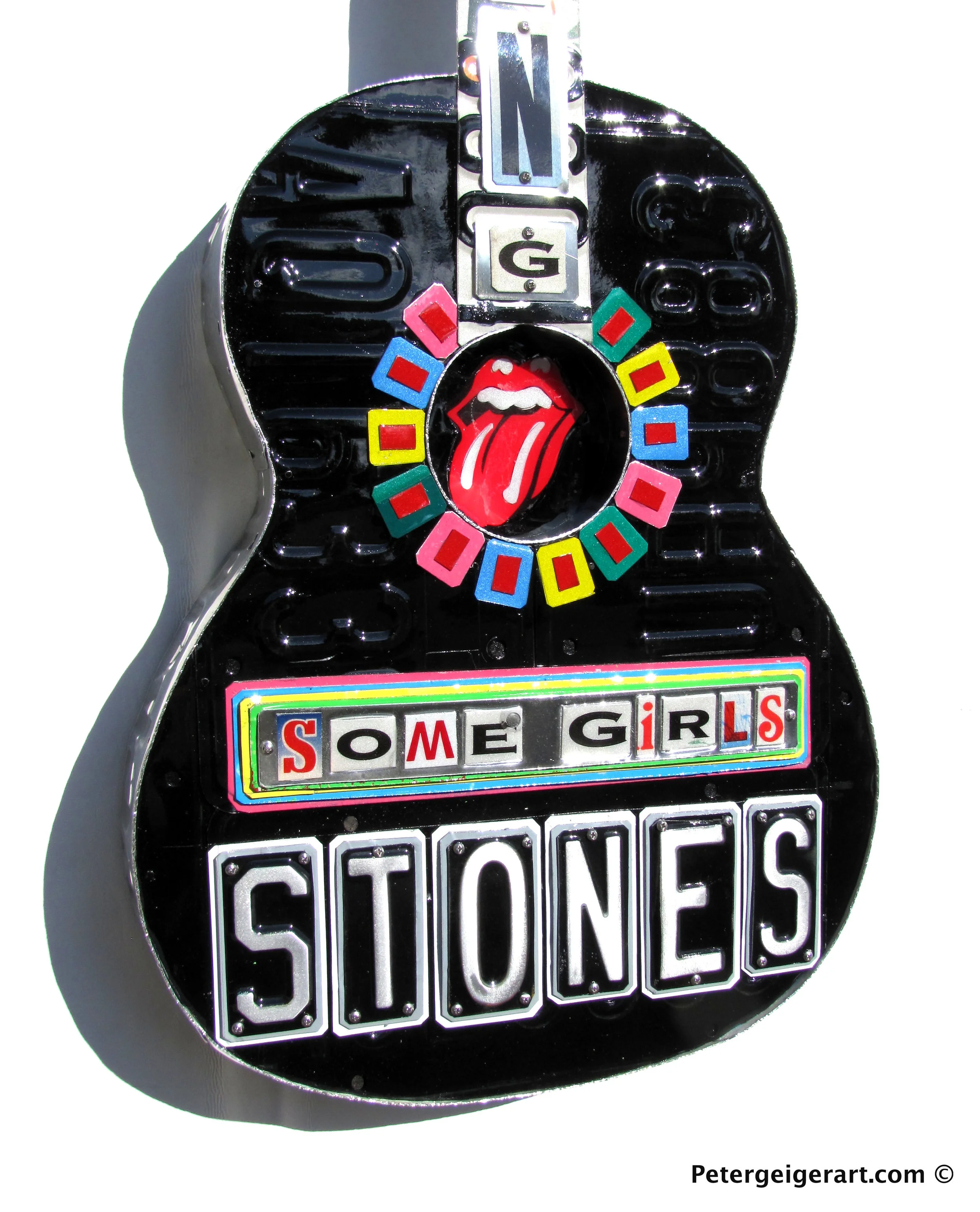 Rolling Stones License Plate Art