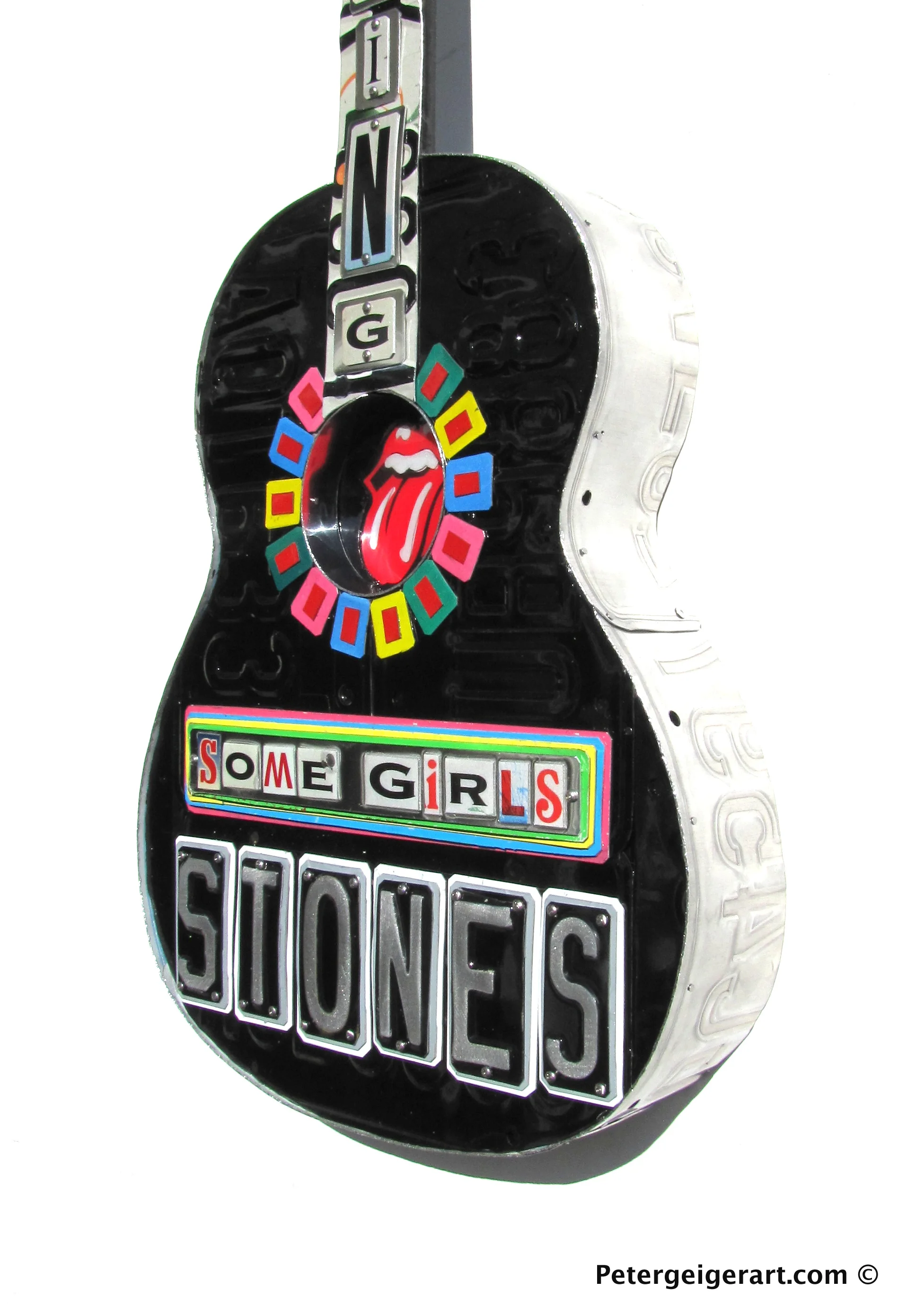 Rolling Stones License Plate Art