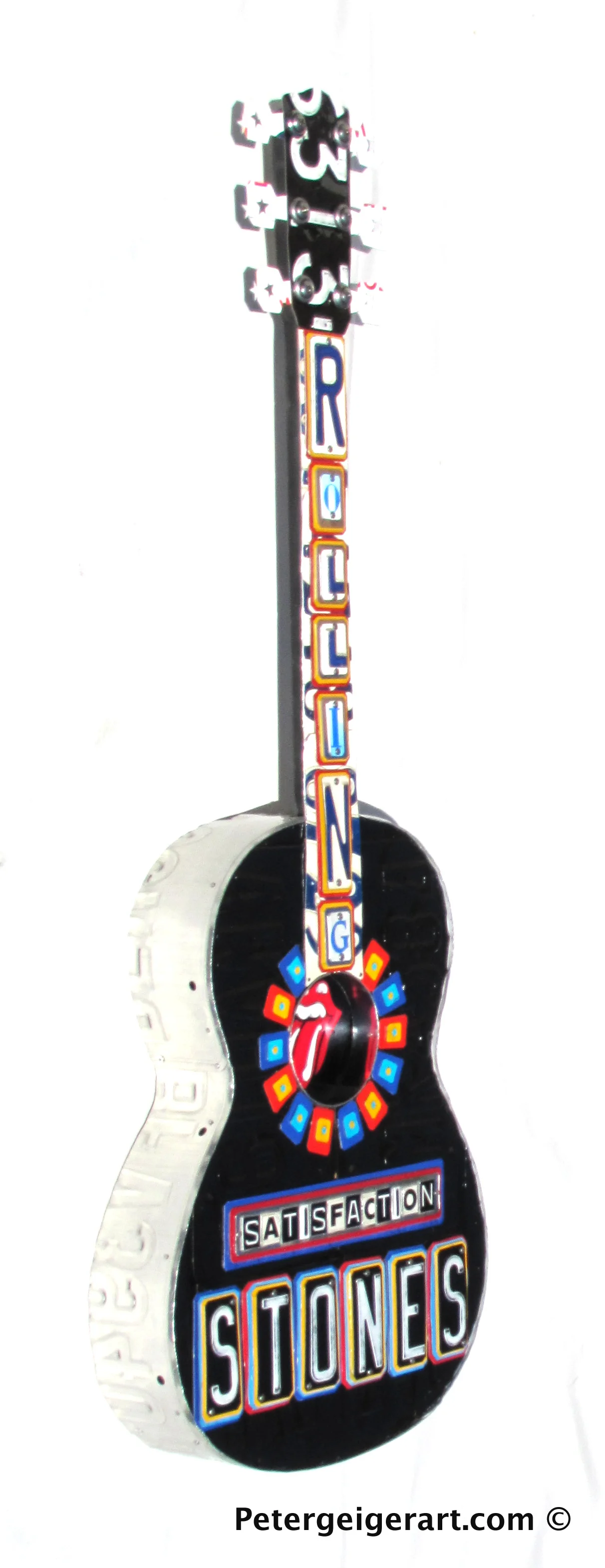 Rolling Stones Art - License Plate Art